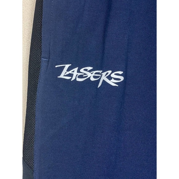 Nike Dri Fit Jogger Sweatpants‎ Womens L Navy Blue Elastic Waist Drawstring - Picture 3 of 12